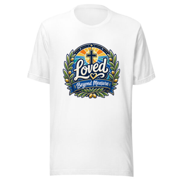 Loved Beyond Measure Graphic Tee mockup 8