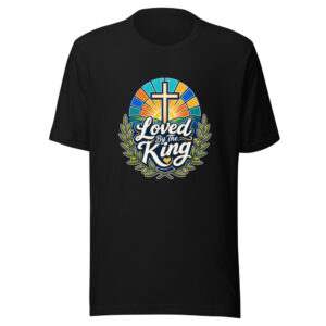 Loved By The King Graphic Tee mockup 1 Loved By The King Graphic Tee front view