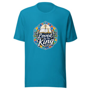 Loved By The King Graphic Tee front view