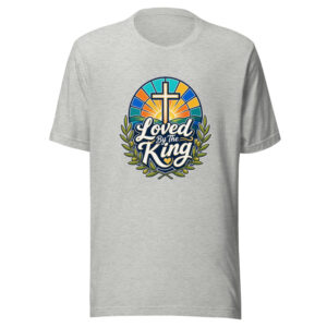 Loved By The King Graphic Tee front view