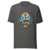 Loved By The King Graphic Tee mockup 3