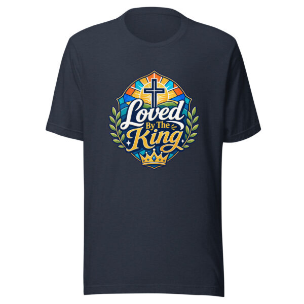 Loved By The King Graphic Tee mockup 7