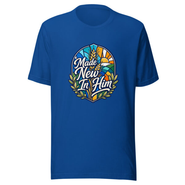 Made New In Him Graphic Tee mockup 1 Made New In Him Graphic Tee front view