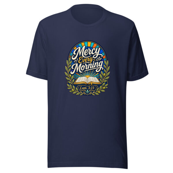 Mercy Every Morning Lam. 3:23 Graphic Tee mockup 2 Mercy Every Morning Lam. 3:23 Graphic Tee mockup 2