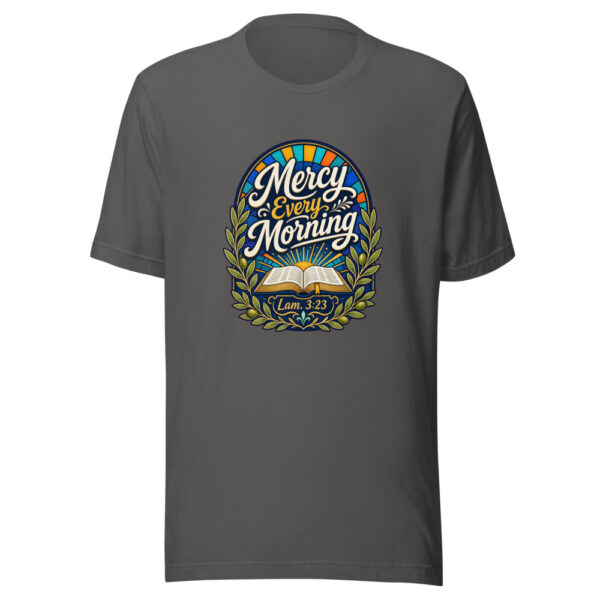 Mercy Every Morning Lam. 3:23 Graphic Tee mockup 3 Mercy Every Morning Lam. 3:23 Graphic Tee mockup 3