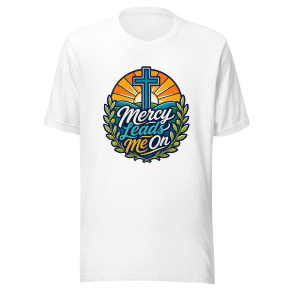 Mercy Leads Me On Graphic Tee front view