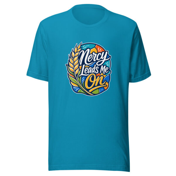 Mercy Leads Me On Graphic Tee mockup 2