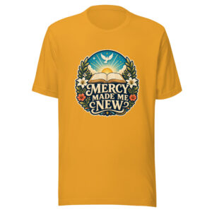 MERCY MADE ME NEW Heartbeat-20260624-codex-fallback Graphic Tee front view