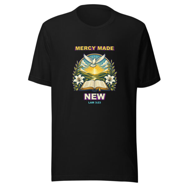 MERCY MADE NEW Heartbeat-20260614-christianshirtstore-codex Graphic Tee mockup 1 MERCY MADE NEW Heartbeat-20260614-christianshirtstore-codex Graphic Tee front view