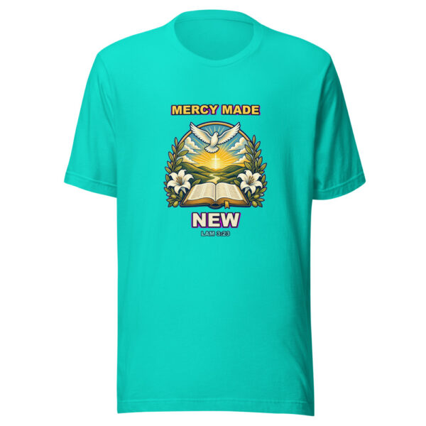 MERCY MADE NEW Heartbeat-20260614-christianshirtstore-codex Graphic Tee mockup 3