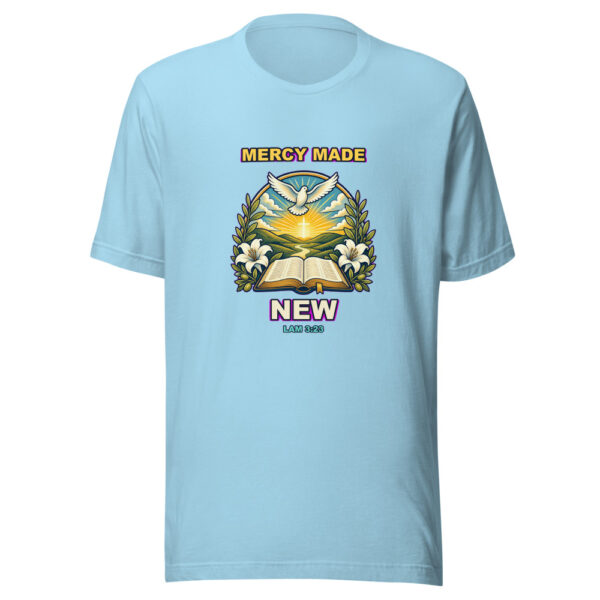 MERCY MADE NEW Heartbeat-20260614-christianshirtstore-codex Graphic Tee mockup 5