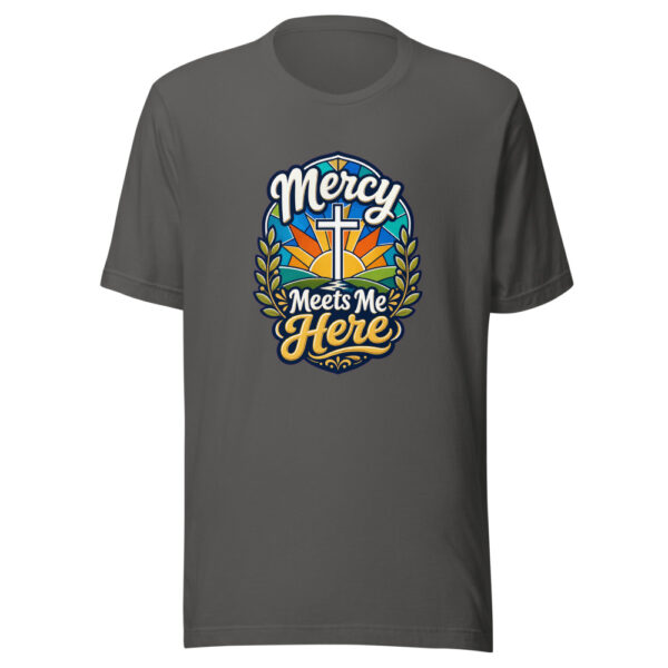 Mercy Meets Me Here Graphic Tee mockup 5 Mercy Meets Me Here Graphic Tee mockup 5