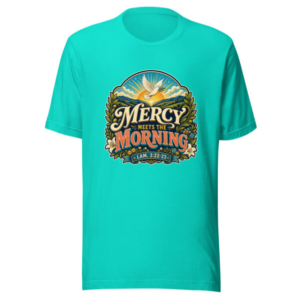 Mercy Meets The Morning Lam. 3:22-23 Heartbeat-20260613-verse-codex Graphic Tee mockup 3