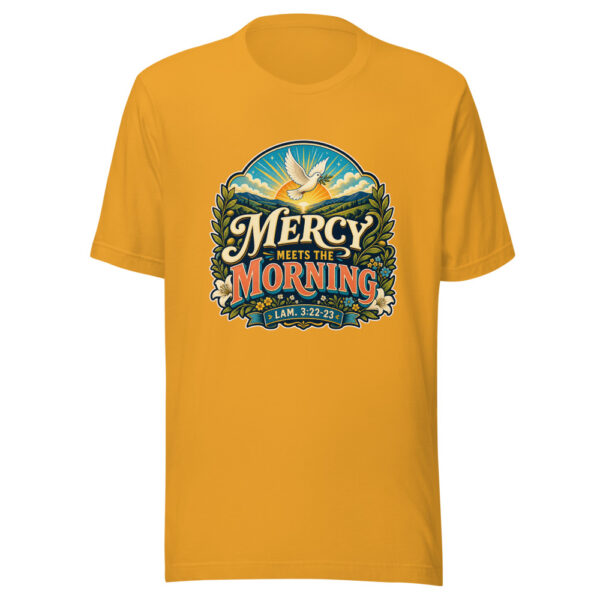 Mercy Meets The Morning Lam. 3:22-23 Heartbeat-20260613-verse-codex Graphic Tee mockup 4
