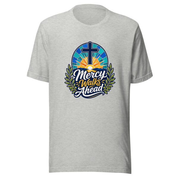 Mercy Walks Ahead Graphic Tee mockup 5