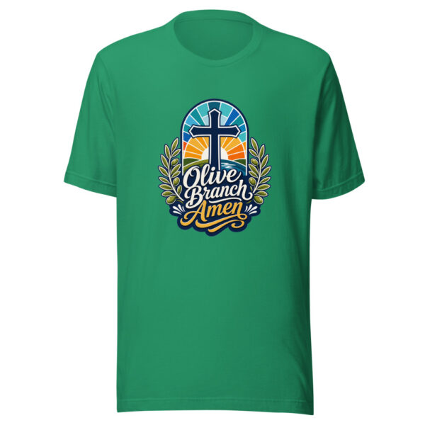 Olive Branch Amen Graphic Tee mockup 2
