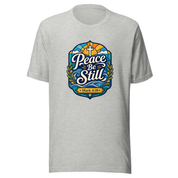 Peace Be Still Mark 4:39 Graphic Tee mockup 4 Peace Be Still Mark 4:39 Graphic Tee mockup 4
