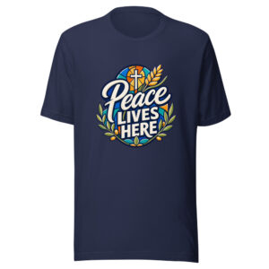 Peace Lives Here Graphic Tee front view