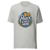 Peace Lives Here Graphic Tee mockup 5