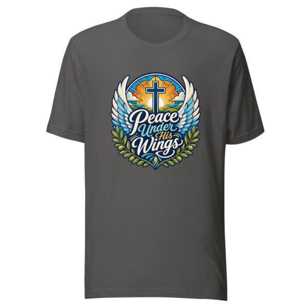 Peace Under His Wings Graphic Tee mockup 5