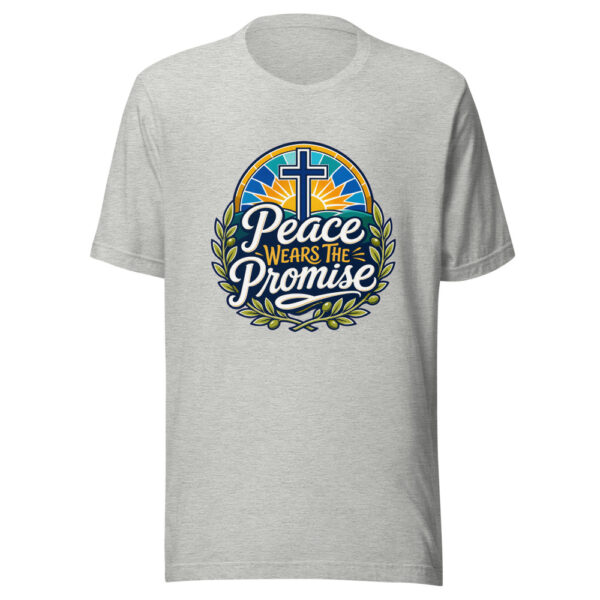 Peace Wears The Promise Graphic Tee mockup 5