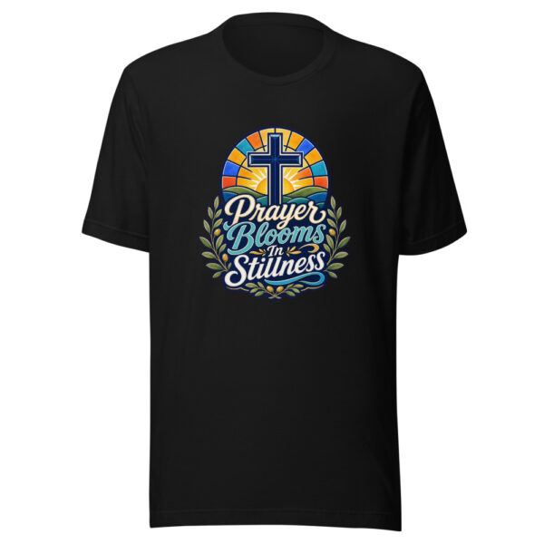 Prayer Blooms In Stillness Graphic Tee mockup 2 Prayer Blooms In Stillness Graphic Tee mockup 2