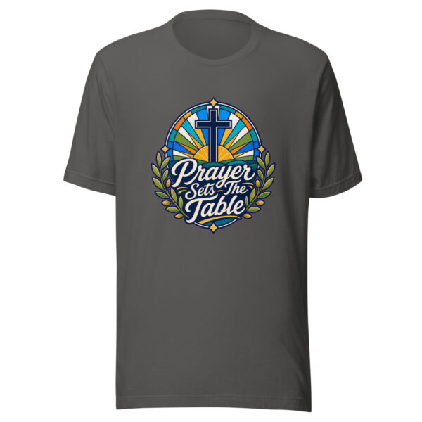 prayer-sets-the-table-evergreen-shirt-design-manual-prayer-sets-the-tabl-mockup-3 Prayer Sets The Table Graphic Tee