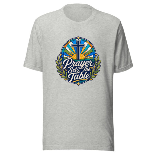 prayer-sets-the-table-evergreen-shirt-design-manual-prayer-sets-the-tabl-mockup-4 Prayer Sets The Table Graphic Tee