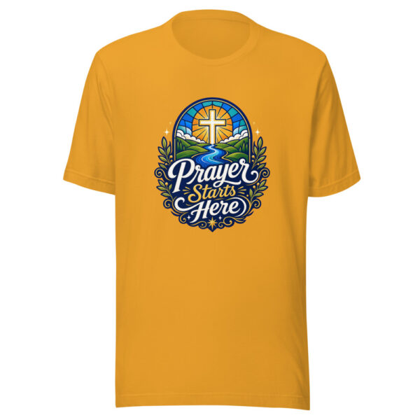 Prayer Starts Here Graphic Tee front view