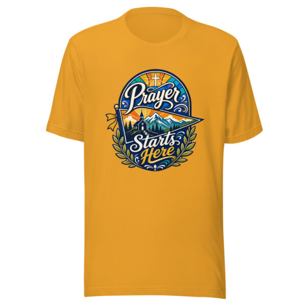 Prayer Starts Here Graphic Tee front view