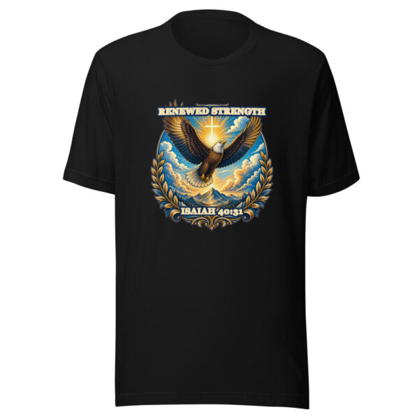 RENEWED STRENGTH / ISAIAH 40:31 Heartbeat-20260614-christianshirtstore-codex Graphic Tee mockup 1 RENEWED STRENGTH / ISAIAH 40:31 Heartbeat-20260614-christianshirtstore-codex Graphic Tee front view