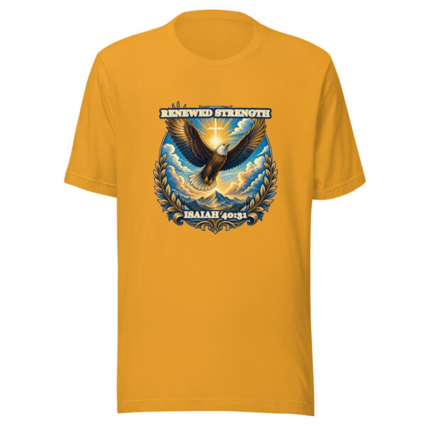 RENEWED STRENGTH / ISAIAH 40:31 Heartbeat-20260614-christianshirtstore-codex Graphic Tee mockup 4