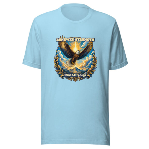 RENEWED STRENGTH / ISAIAH 40:31 Heartbeat-20260614-christianshirtstore-codex Graphic Tee mockup 5
