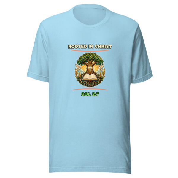 ROOTED IN CHRIST COL 2:7 Heartbeat-20260614-christianshirtstore-codex Graphic Tee mockup 5