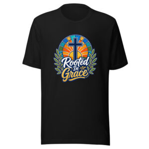 Rooted In Grace Graphic Tee mockup 1 Rooted In Grace Graphic Tee front view