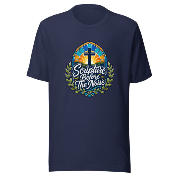 Scripture Before The Noise Graphic Tee mockup 4 Scripture Before The Noise Graphic Tee mockup 4