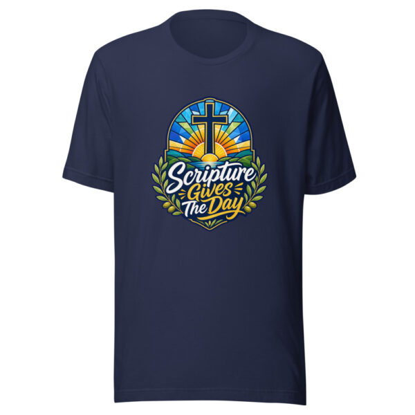 Scripture Gives The Day Graphic Tee mockup 4 Scripture Gives The Day Graphic Tee mockup 4