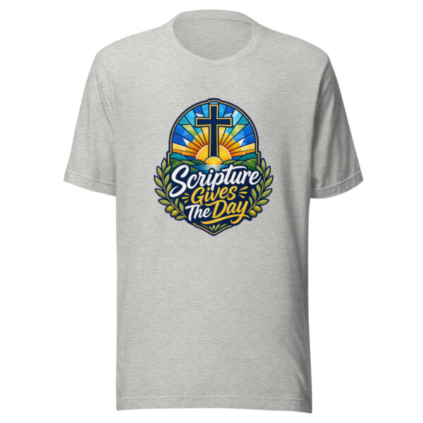 Scripture Gives The Day Graphic Tee mockup 6 Scripture Gives The Day Graphic Tee mockup 6
