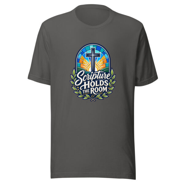 Scripture Holds The Room Graphic Tee mockup 5 Scripture Holds The Room Graphic Tee mockup 5