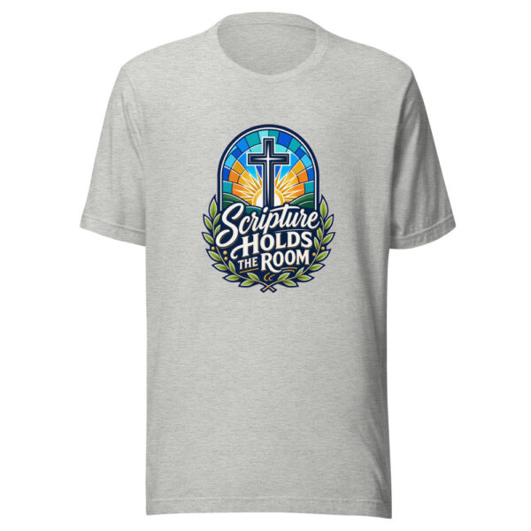 Scripture Holds The Room Graphic Tee mockup 6 Scripture Holds The Room Graphic Tee mockup 6