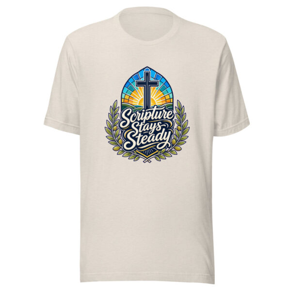 Scripture Stays Steady Graphic Tee mockup 8 Scripture Stays Steady Graphic Tee mockup 8