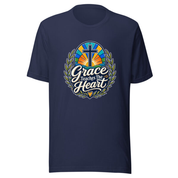 Grace Teaches The Heart evergreen shirt design