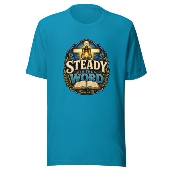 Steady In The Word Psalm 119:105 Heartbeat-20260613-verse-codex Graphic Tee mockup 2 Steady In The Word Psalm 119:105 Heartbeat-20260613-verse-codex Graphic Tee mockup 2