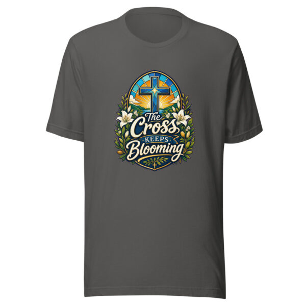 The Cross Keeps Blooming Graphic Tee mockup 1 The Cross Keeps Blooming Graphic Tee front view