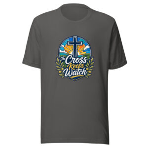 The Cross Keeps Watch Graphic Tee front view