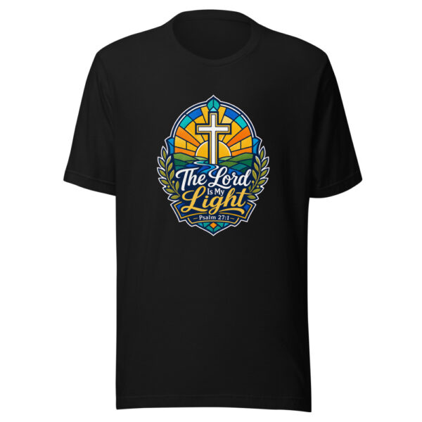 The Lord Is My Light Psalm 27:1 Graphic Tee front view