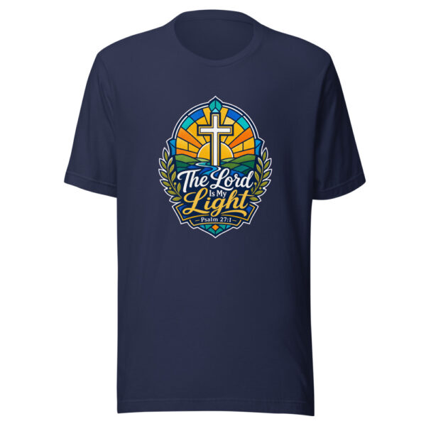 The Lord Is My Light Psalm 27:1 Graphic Tee mockup 2