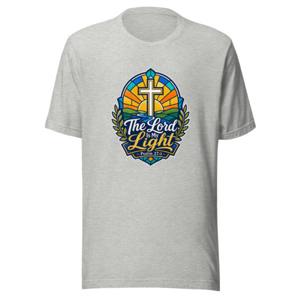 The Lord Is My Light Psalm 27:1 Graphic Tee mockup 4