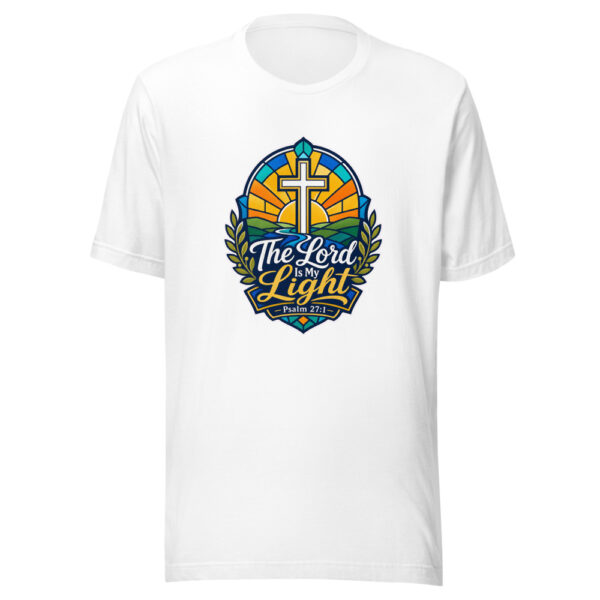 The Lord Is My Light Psalm 27:1 Graphic Tee mockup 5