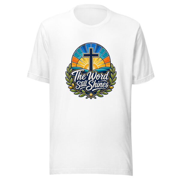 The Word Still Shines Graphic Tee mockup 2